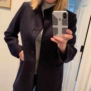 Navy, size 14, Cinza Rocca wool jacket